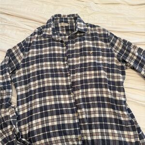 Faherty Plaid Flannel Button Down Shirt